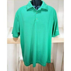 Nike Golf Mens Green Golf Polo Medium